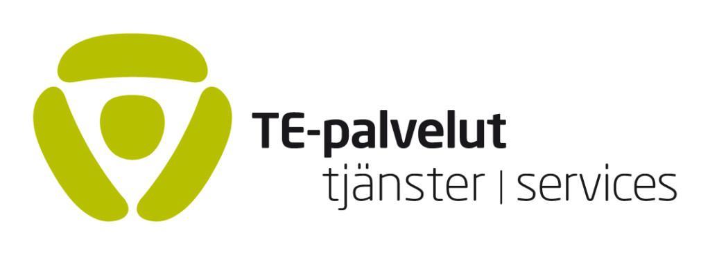 TE-palveluiden logo.