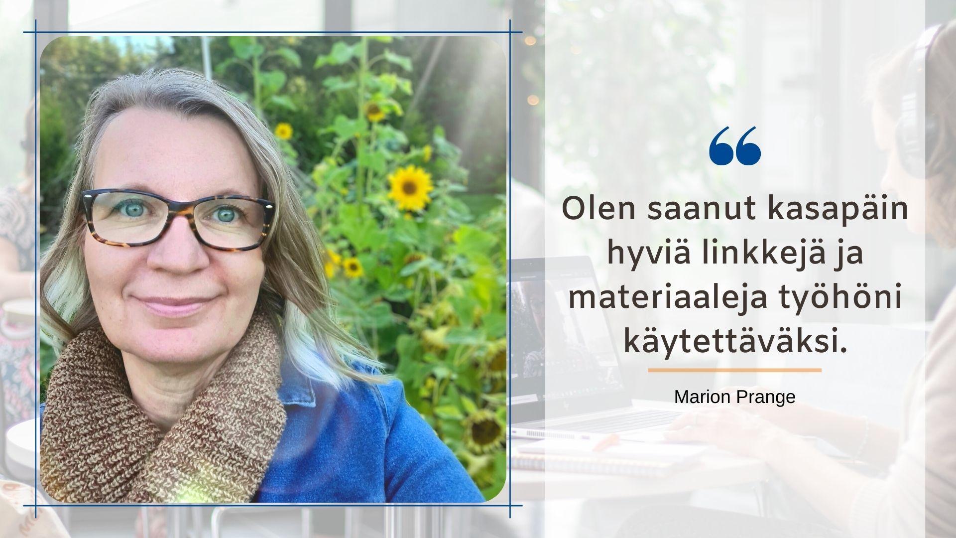 Marion Prange kirjoitti opiskelustaan HR-asiantuntijakoulutuksessa SYOblogiin