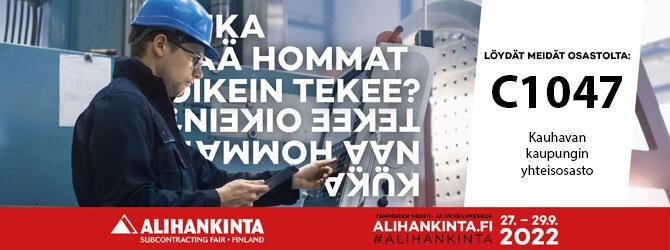 Alihankinta-messujen osasto.