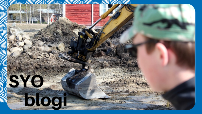 SYOagri blogi maatilayrittäjä ja kaivinkone.