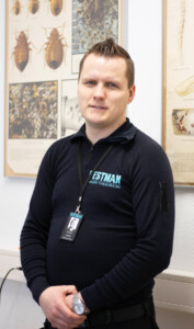 Pestman Oy:n yrittäjä Jere Eronen on kerännyt tuholaistorjunnan alalta monipuolisesti kokemusta.