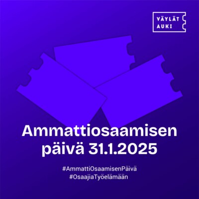 Ammattiosaamisen päivän logo ja päivämäärä 31.1.2025.