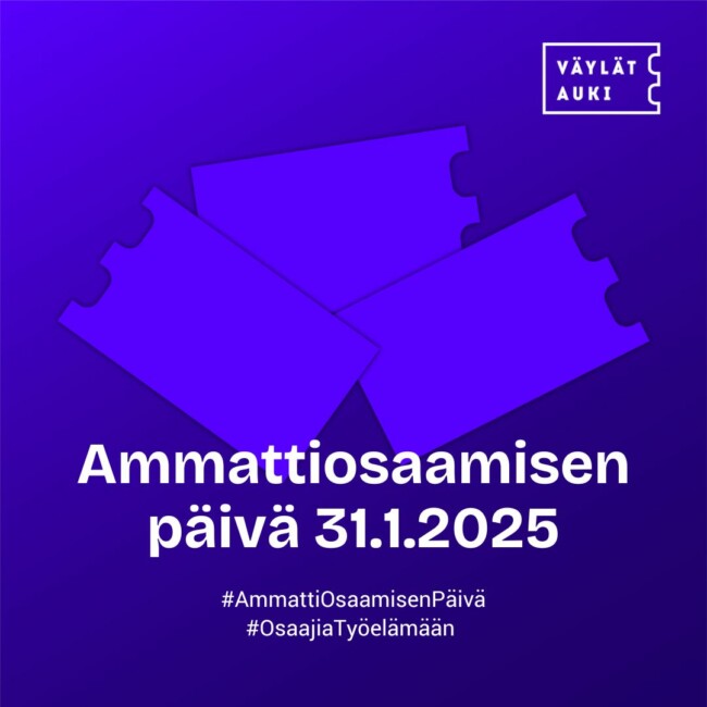 Ammattiosaamisen päivän logo ja päivämäärä 31.1.2025.