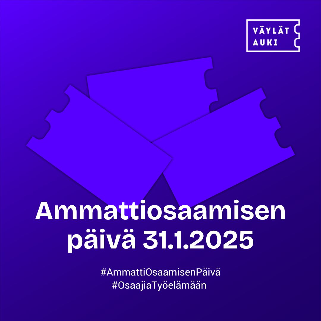 Ammattiosaamisen päivän logo ja päivämäärä 31.1.2025.