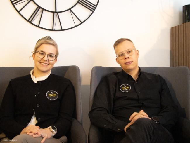 Ella ja Samuel Alhainen, Duuri-tiimi Oy.