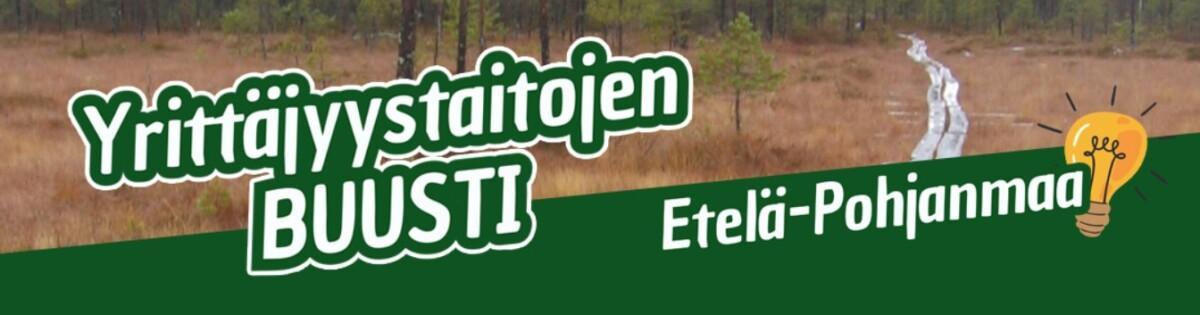Yrittäjyystaitojen buusti -logo, uudelle uralle.