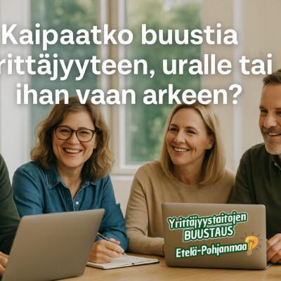 Neljä ihmistä tietokoneiden äärellä.