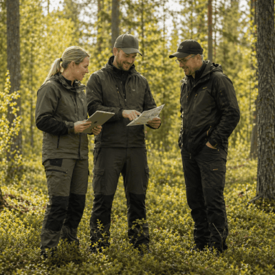 Metsätalouspäivä Kyyjärvellä Maatilan metsäomaisuus tuottamaan -hankkeessa. Toteuttajana Suomen Yrittäjäopisto.