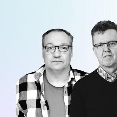 Jukka Moisio ja Jari Viitasalo kertovat SYOajassa-webinaarissa työvoimapulassa olevasta teollisuusompelukonekorjaajan alasta ja tulevasta koulutuksesta.