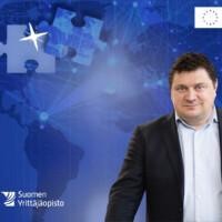 Jussi Hietala Digitaalisen kv-kaupan kasvuvalmennuksessa.
