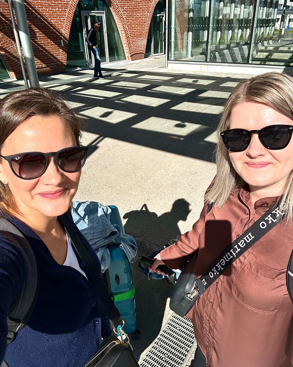 Heli Kärnä ja Sarita Kotala osallistuivat Erasmus+ kielikurssille Italian Bolognassa.