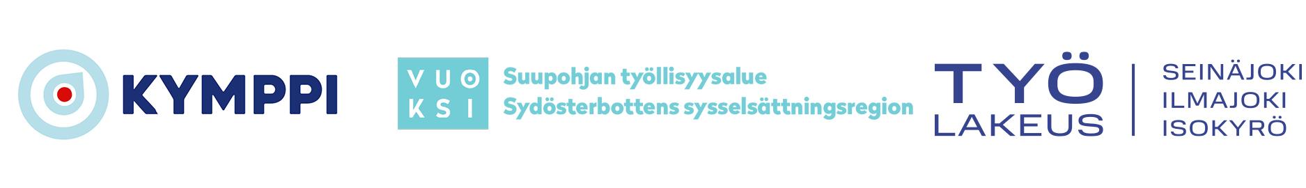 Logoja: Kymppi, Suupohjan työllisyysalue, TYÖlakeus.