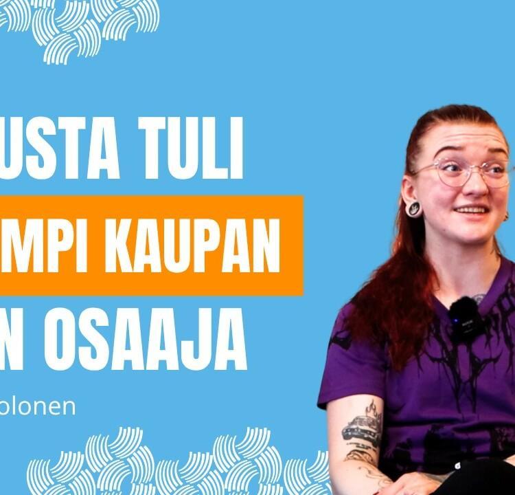 Inka opiskeli merkonomiksi työn ohessa.