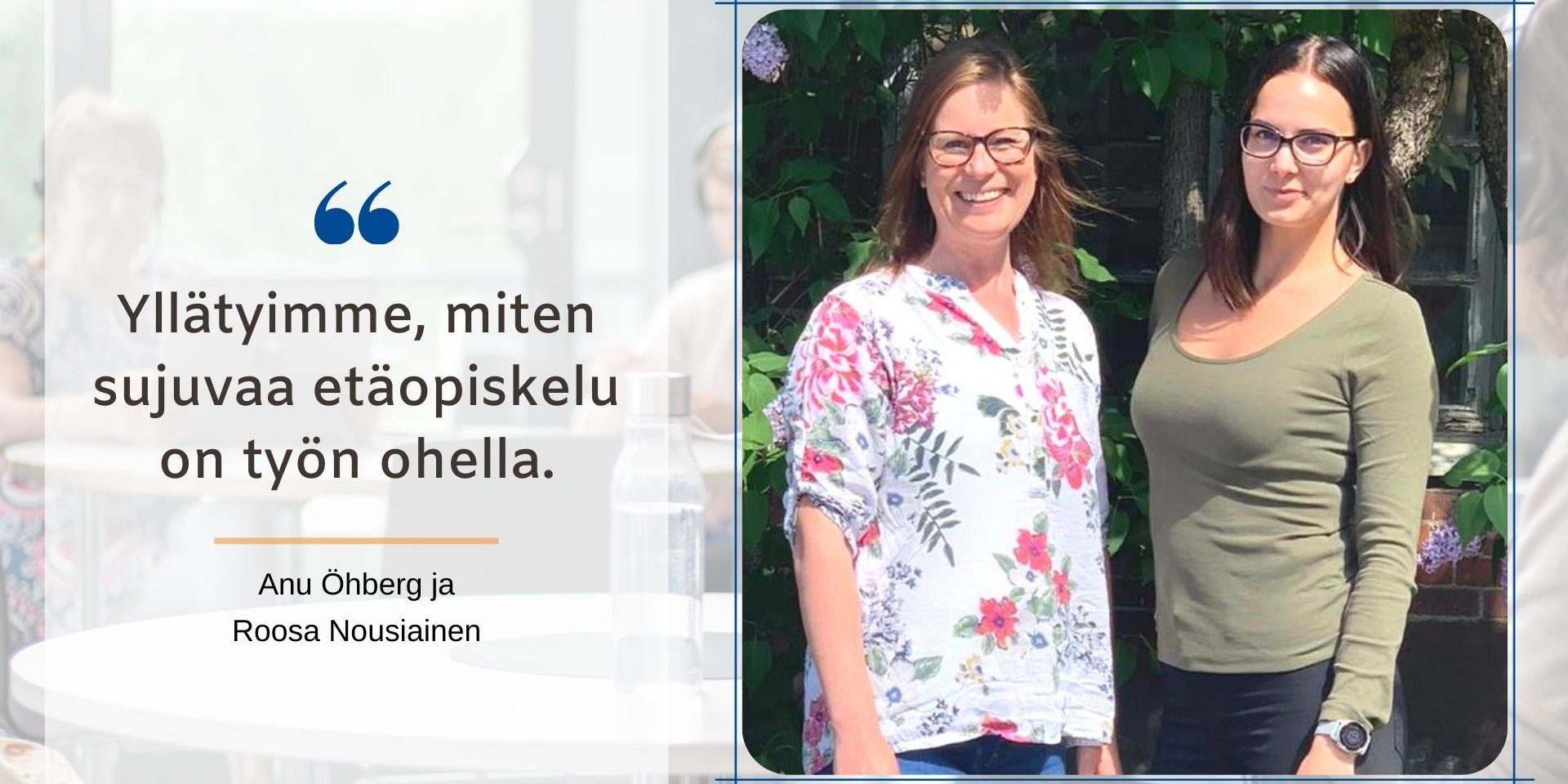 Anu Öhberg ja Roosa Nousiainen kirjoittivat SYOblogissa koulutuskokemuksistaan